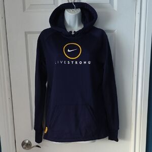 Nike Navy Hoodie with Yellow Accents